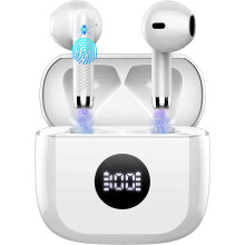 Wireless Earbuds, Bluetooth 5.4 Headphones in Ear with 4 ENC Noise Cancelling Mic, Bluetooth Earbuds 40Hrs Playtime, HiFi Stereo Deep Bass Wireless
