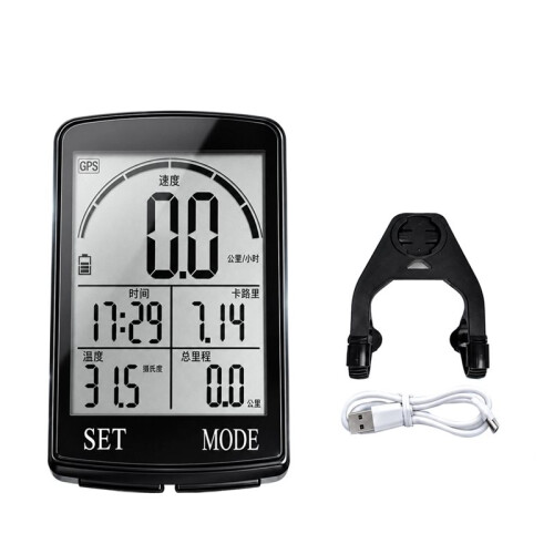 GPS Wireless Bike Computer Cycling Speedometer Odometer with Auto Backlight Altitude Speed Mileage Speed Meter