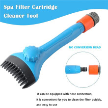 Strumento per La Pulizia del Filtro Della Piscina/Vasca Idromassaggio - Spazzola Manuale per La Rimozione di Detriti e Sporcizia Dalla Vasca