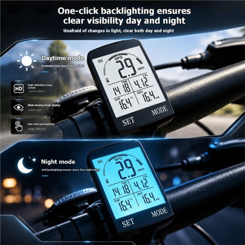 GPS Wireless Bike Computer Cycling Speedometer Odometer with Auto Backlight Altitude Speed Mileage Speed Meter 2