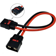 Câble D'Extension en Silicone QS8-S Femelle Vers QS8 Mâle, 10 AWG, 30 cm, pour Drone RC, Batterie LiPo, Moto Électrique, Vélo Électrique
