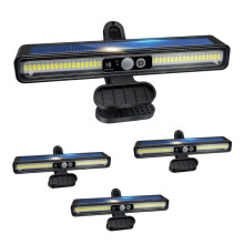 Clip Solar Motion Lights Outdoor, 36 LEDs Portable Fence Lights 4 Pack, 3 Modes, 600LM for Yard Patio