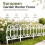 6 Pack Plastic Garden Fence Edging Border Modular Interlocking Plastic Fence Panels Black 2