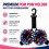 4pc Cheer Pom Pom Holder for Backpack, Pom Pom Holder Hanger with Snap Button for Cheer Bag, Keeps Poms 5