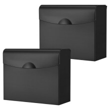 2Pcs Sanitary Napkin Disposal Receptacle Tampon Holder 24x20cm Stainless Steel Tampon Organizer Bathroom Waste Container