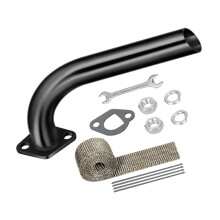 Bike Exhaust Pipe Kit for 212cc 224cc 196cc GX160 GX200 6.5HP Small Engine Go Kart Parts
