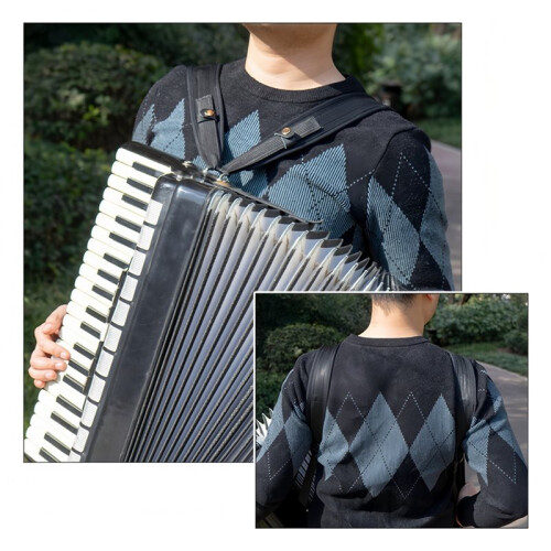 2 Sangles D'Accordéon, Accessoire pour Instrument de Musique, Sangles Universelles Réglables 2