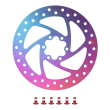 160mm 6-Hole Colorful Disc Brake Rotor with Screws Replacement for VSETT 11+ ZERO 11X Electric Scooter Brake Disc Parts