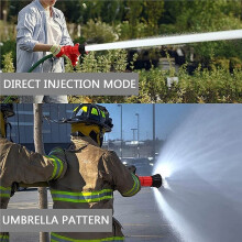 19mm 25mm 32mm Fire Hose Nozzle Spray Polycarbonate Jet Fog Industrial Fireman 3 Sizes Nozzle 75 Gpm Fire Equipment,1Kit