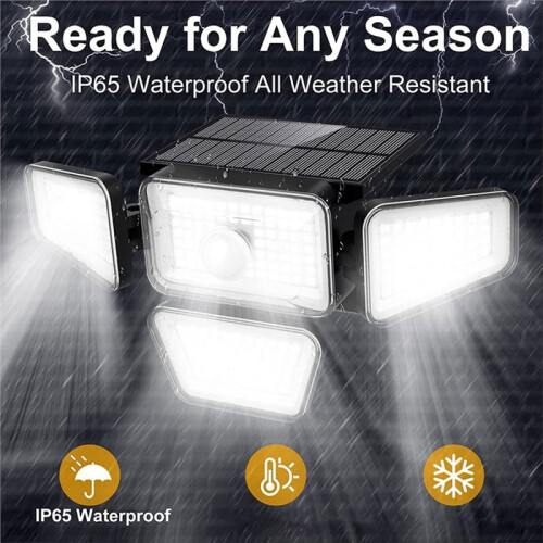 270LED Solar Wall Light Outdoor Waterproof Motion Sensor Garden Lamp Villa Courtyard Pathway Security Light 1