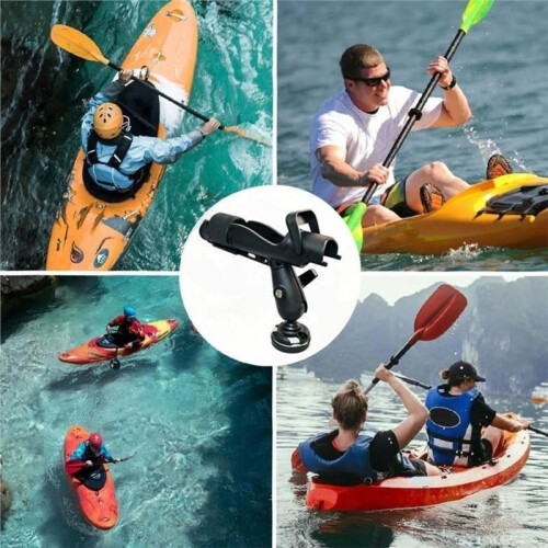 Siège pour Kayak/Planche de Surf/Canne à Pêche - Support de Canne à Pêche Marine à Fixation Fixe/Réglable 2