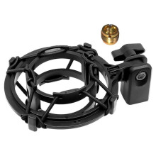 AT2020 Microphone Shock Mount, Custom Built for AT2020 Mic Anti-Vibration Suspension, Holder Clip, Fits for Studio