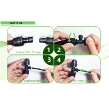 10PCS 16mm to 4/6mm Hose Watering Joint 3 Way Quick Connector Tee for 1/2" Pipe Garden Drip Tubing Irrigation Fittings