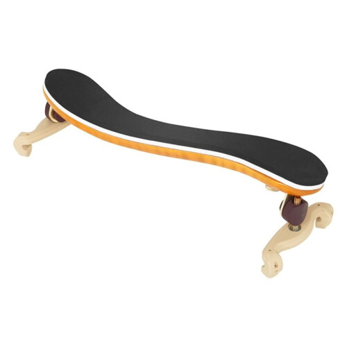 Violin Shoulder Rest, 4/4/3/4, Maple Wood Back, Includes Cleaning Cloth, Classic Thickened Sponge, Adjustable Shoulder 1