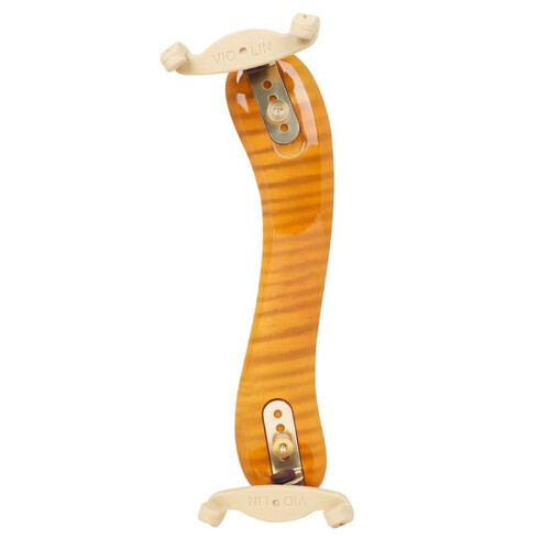 Violin Shoulder Rest, 4/4/3/4, Maple Wood Back, Includes Cleaning Cloth, Classic Thickened Sponge, Adjustable Shoulder 2