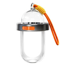 Splashproof Portable Solar Outdoor Light 3 Gear Dimmable LED Tent Atmosphere Light for Travel Night Walking Blackout Use