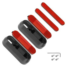 Reflective Kit for Max G30 Electric Scooter - Red Reflective Strips and Rear Wheel Covers (Mounting Screws Included)
