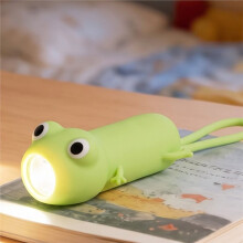 Lampe Torche Rechargeable en Silicone, Motif Animal, à Suspendre, Idéale pour le Camping et les Promenades Nocturnes. Motif Grenouille.