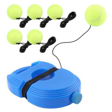 Tennisballen Trainingsset met Basisplaat, Inclusief 6 Tennisballen en 1 Basisplaat, voor Gebruik in de Achtertuin