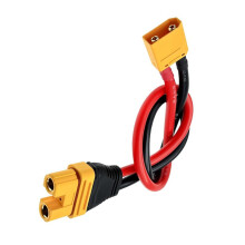 AS150U Female to XT90 Male Connector, 8AWG 30CM XT90 Male Connector for Planters Permanent Drone Flight Charger