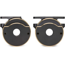 CNC Machined Black Brass Steering Knuckle and Rear Axle Tube Cap Weights for 1/10 Vanquish H10 Optic Rock Crawler Part