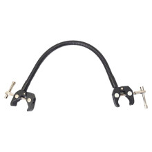 Gooseneck Microphone Arm with Crab Clamp, Pole Mount Fits Rods, Stands,Tripods, and Music Stands with Stable Grip