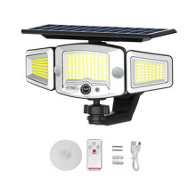 Magnetic Solar Motion Sensor Lights Outdoor, No Drill Solar Wall Lights for Metal Surfaces, 3 Solar Security Light