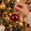 30 Red Gold Emerald Mixed Baubles Christmas Tree 2