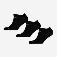 New Balance Men Black No Show Trainer Socks 3 Pack Athletic Logo Brand New