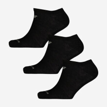 New Balance Men Black No Show Athletic Socks 3 Pack Logo Brand New