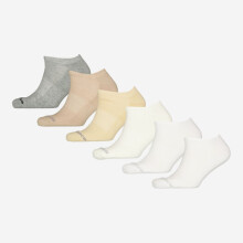 New Balance Men Neutrals No Show Socks 6 Pack Ribbed Branded Toe Brand New