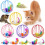 Cat Interactive Toy Set – 5-Piece Feather Balls & Plush Mice 1