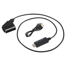 Euroconector una -Adaptador de Audio y Video para TV 1080P/720P Cable Convertidor para HDTV Stb Dvd Converter Accesorios