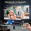 2026 New Smart Projector Built-in Apps Android 14 Native 1080P 4K Supported 6