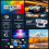 2026 New Smart Projector Built-in Apps Android 14 Native 1080P 4K Supported 2