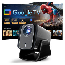 Google TV-Licensed Projector, 1200 ANSI, 4K Input Support, 36W Dolby Audio