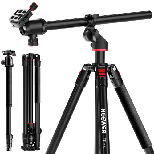 Neewer NEEWER 90 Inch Tall Overhead Horizontal Camera Tripod Monopod, TP63