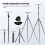 Neewer NEEWER 90 Inch Tall Overhead Horizontal Camera Tripod Monopod, TP63 4