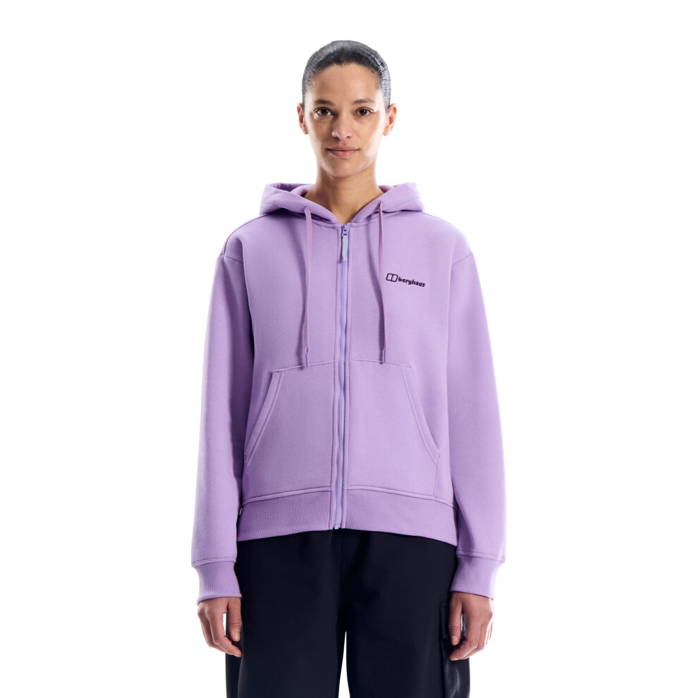 Berghaus Essential Logo Full Zip Hoodie for Women, Nirvana, Size 12 - Image 2