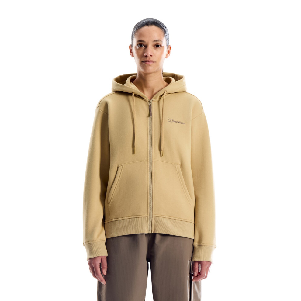 Essential Logo Full Zip Hoodie - Women's Light/Brown - Image 3