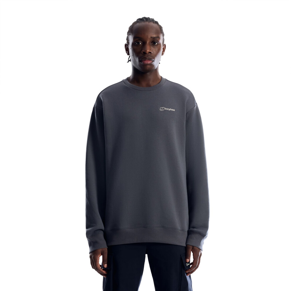 Berghaus Mens Essential Logo Crew Neck Sweatshirt, Black, Size S, Men - Image 3