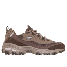 (6 UK, Brown) Skechers Womens D'Lites - Modern Classic Trainers