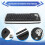 2.4GHz Wireless Keyboard with Trackball Mouse Scroll Wheel Remote Control for Android TV BOX  TV PC Notebook Silver 6