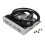 2 Port USB 2.0 HUB Splitter 3.5In Floppy Bay HD Audio 3.5mm Earphone Jack Front Panel Rack for Computer PC Silver White 1