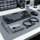 2 Port USB 2.0 HUB Splitter 3.5In Floppy Bay HD Audio 3.5mm Earphone Jack Front Panel Rack for Computer PC Silver White 2