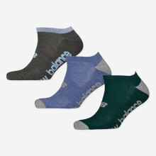 New Balance Men Multicoloured No Show Socks 3 Pack Signature Logo Brand New