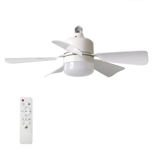 1Pack 30W Ceiling Fan Lights with Remote Control Dimming LED Fan Light E27 Base Suitable for Living Room Kitchen 1