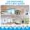 1Pack 30W Ceiling Fan Lights with Remote Control Dimming LED Fan Light E27 Base Suitable for Living Room Kitchen 10
