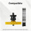 2Pcs Extruder Gear Kit for Snapmaker U1 3D Printer Hardened Steel DLC Gear Plastic Handle 3D Printer Accessories 6