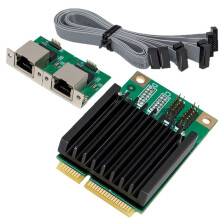 PCI-E Vision-Acquisitiekaart RJ45 Gigabit Ethernet-Kaart RS232 Seriële Poort Server I350T2 voor Win10/11 voor Linux Desktop-Pc